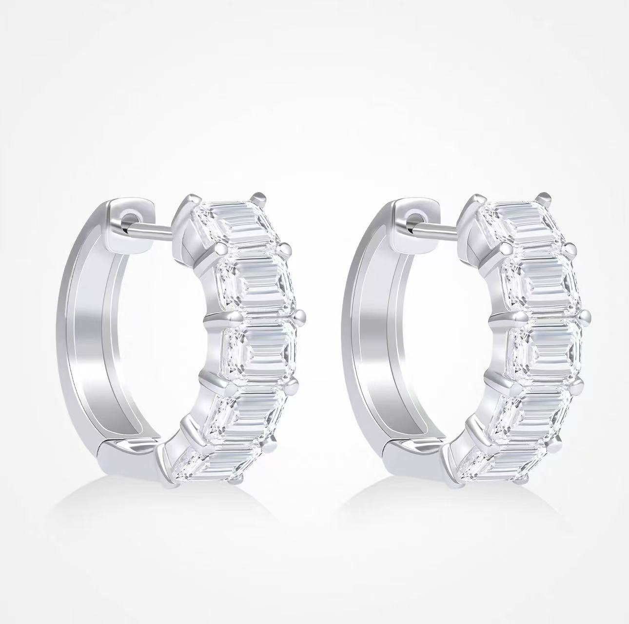 Princess-Cut Studs