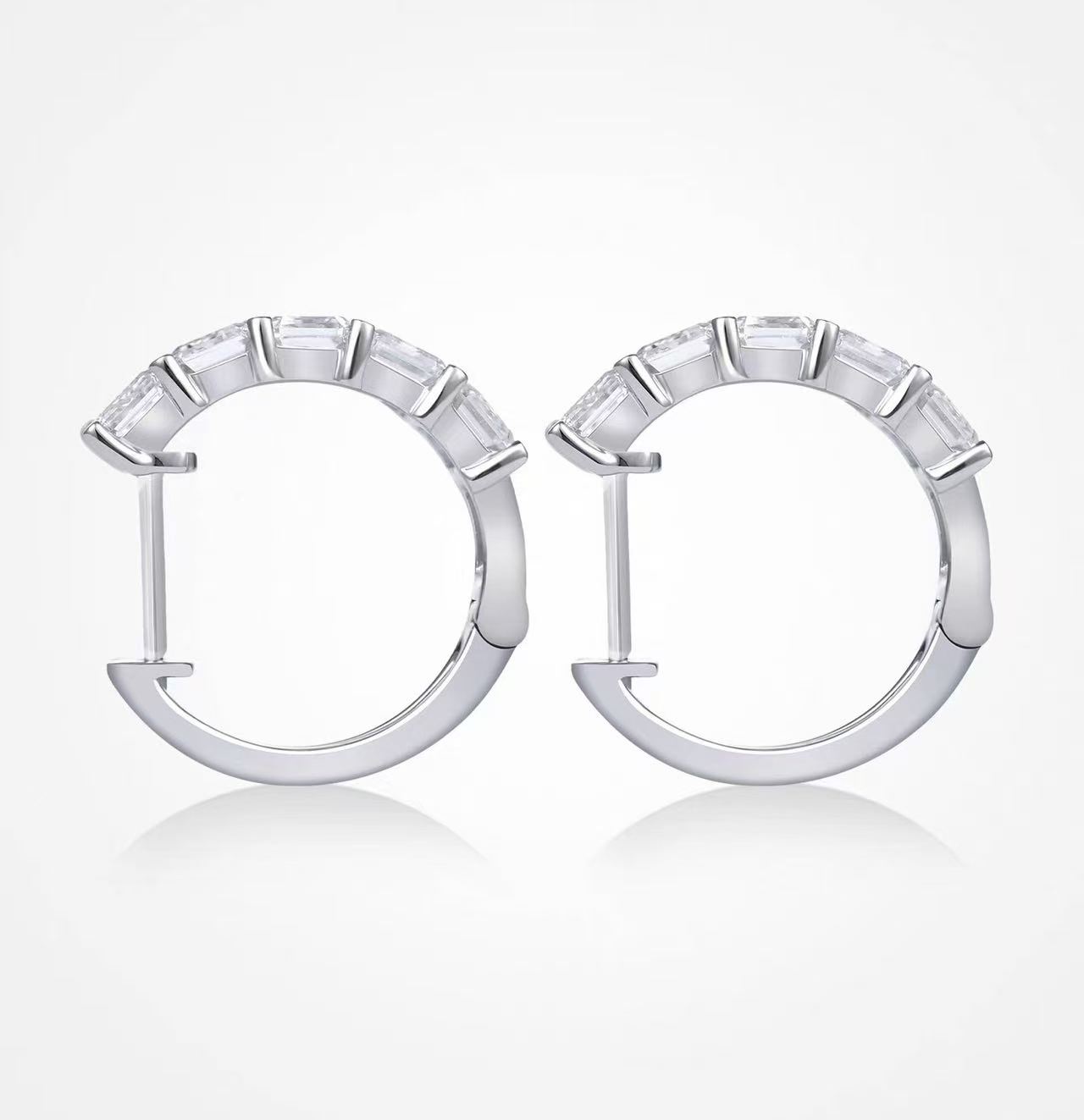Princess-Cut Studs