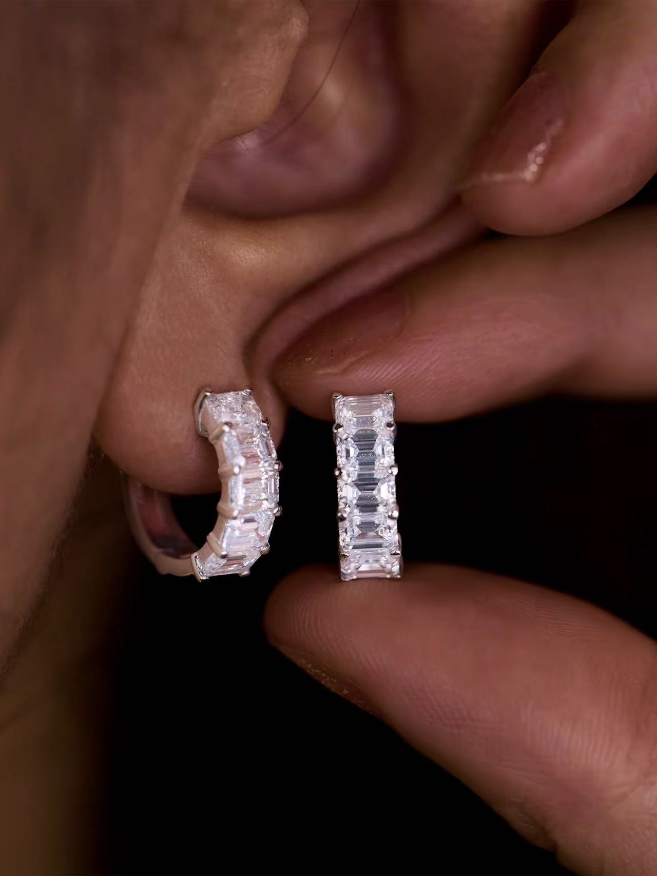 Princess-Cut Studs