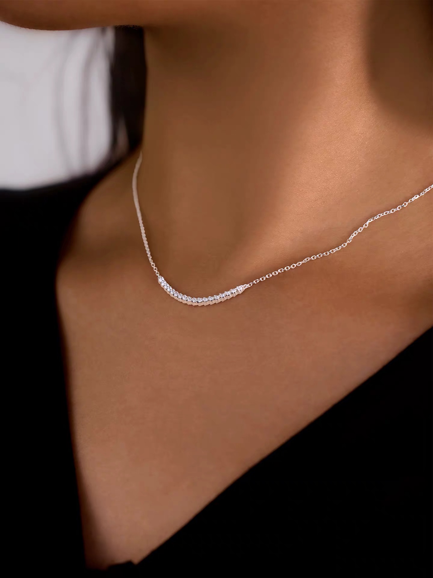 Solitaire Station worn by model