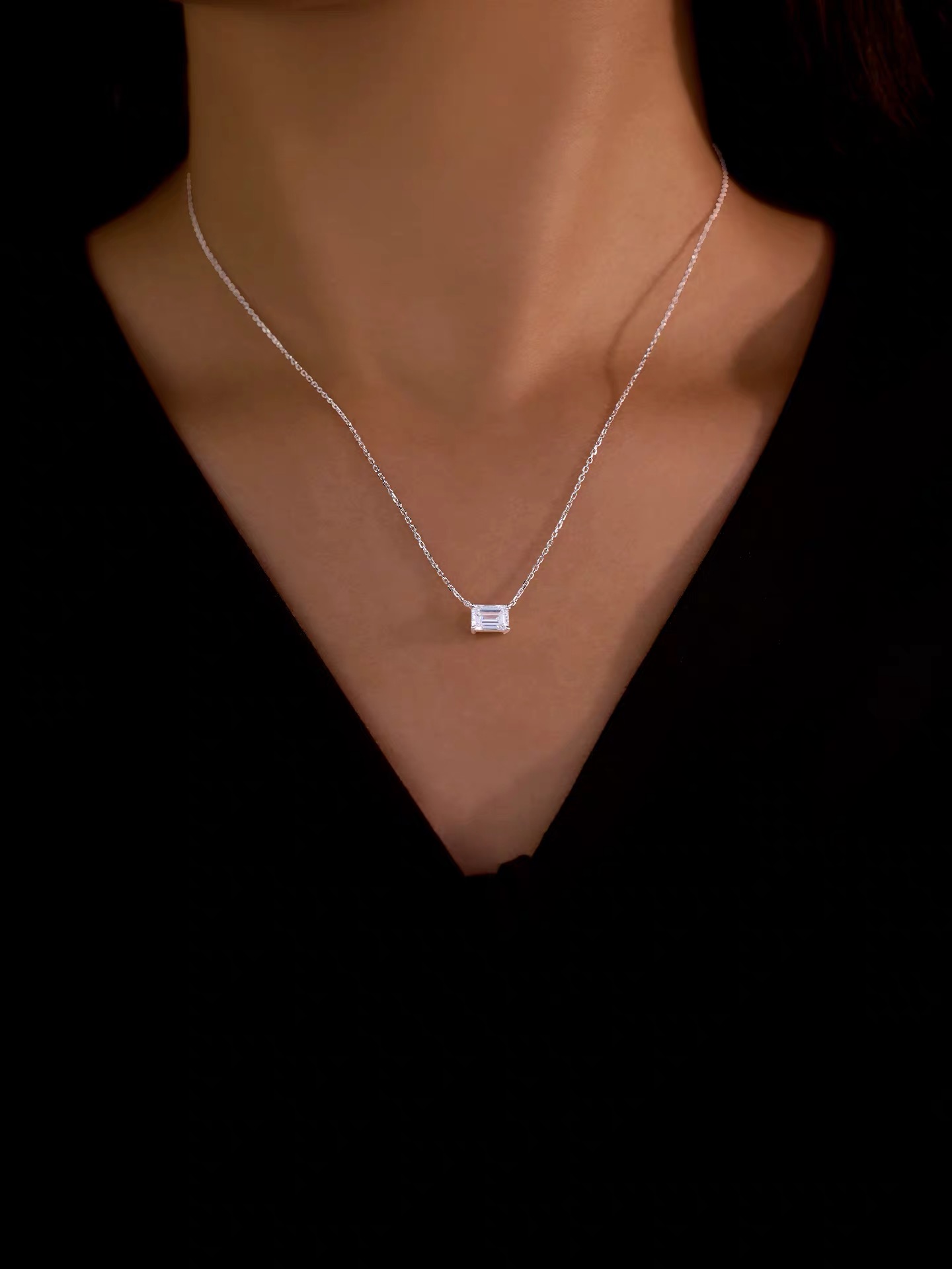 Heart Pendant worn by model