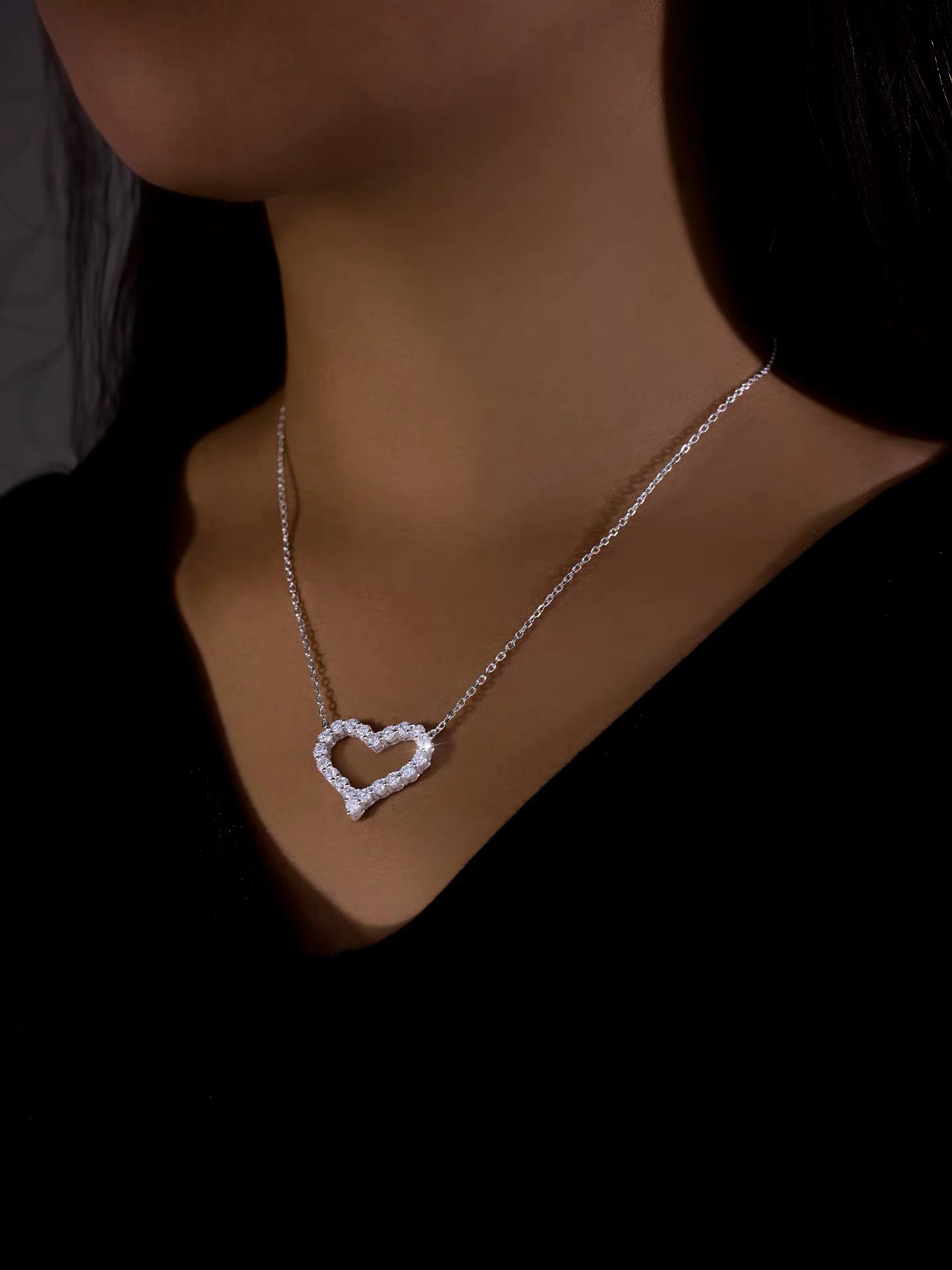 Pendant Necklace worn by model